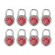 thumbnail image 1 of Lanube Lock Candado de combinación con dial estándar de 2 pulg. Ancho Con Diferentes Combinaciones Placa Giratoria Negra Paquete De 8; Cerradura para empleado de la escuela, gimnasio y casillero depor, 1 of 1