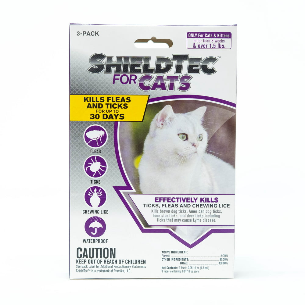 ShieldTec for Cats Flea and Tick Prevention. 3 Months Protection