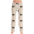 thumbnail image 2 of WHLBF UTTOASFAY Pants for Women Elastic Waist Pockets Drawstring Printing Fallow Full Length Sweatpants Khaki XXL, 2 of 6