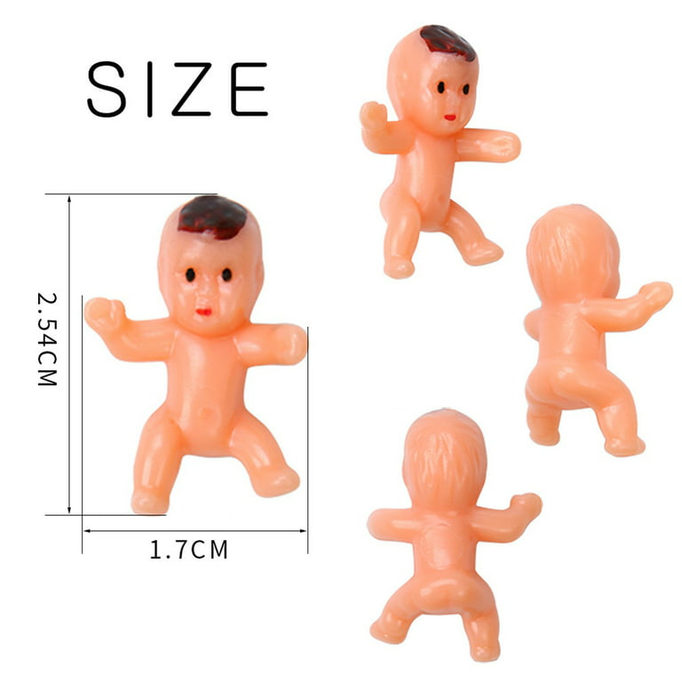 100pcs Mini Plastic Babies Small Baby Dolls Funny Baby Toys