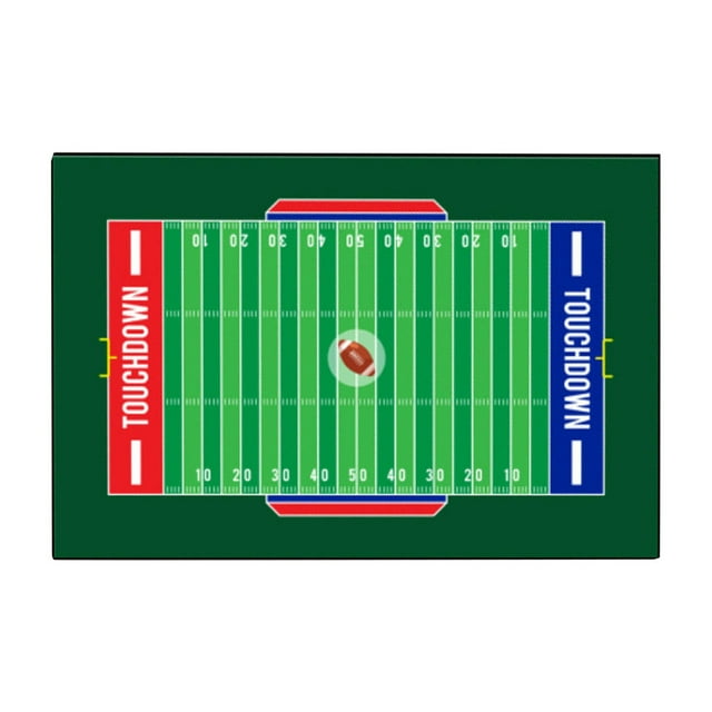 Sports Area Rugs for Home Modern with Football Field and Rugby Floor Mats Non Door Mat for Living Room Dining Room Dormitory Bedroom Decorative Carpet Enhancement