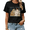 Black, variant on Tiger Lover Easy Tiger Vintage Art Graphic Tees Womans Tshirt Black White S-5XL Tops