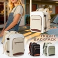 thumbnail image 7 of SYCNB Large Travel Backpack for Women & Men, Airline-Approved Carry-On Personal Item Bag, Waterproof Essentials Weekender overnight Backpacks for Work Business Trips, Khaki, 7 of 7