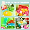 thumbnail image 5 of Joyfy 6 Pcs Plastic Easter Baskets with (60g) Tricolor Easter Fake Grass Paper Shred(Green,Yellow,Red), Large Easter Egg Baskets with Handles for Easter Egg Hunting, Easter Party Favors, 5 of 7