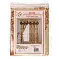 thumbnail image 5 of Luxury Jacquard Curtain Panel with Attached Waterfall Valance, 54 by 84-Inch ALEXA Dark Beige (2-Panels), 5 of 6