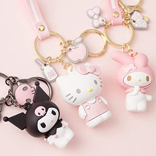 Hello Kitty & Friends Adorable Cartoon Keychain Keyring Key Purse
