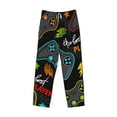 thumbnail image 4 of Balery Men'S Play Game3 Pants,Sleepwear Pants,Pajama Pants,Pj Bottoms Drawstring And Pockets-Medium, 4 of 9