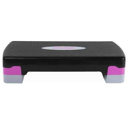Tone Fitness Aerobic Stepper Platform, Black and Pink