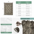 thumbnail image 6 of Grey Boho Tie Up Curtains for Windows, Adjustable Balloon Window Shades, Vintage Ethnic Tribe Abstract Art Floral Kitchen Window Treatments Adjustable Roll Up Curtain for Basement/Nursery 52"x45", 6 of 8