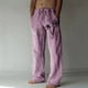 thumbnail image 1 of Pantalones largos de lino para hombre, pantalones holgados de playa con estampado hawaiano, cintura elástica y cordón ajustable, estampado en caliente., 1 of 5