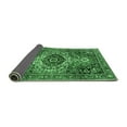 thumbnail image 2 of Ahgly Company Indoor Square Medallion Emerald Green Traditional Area Rugs, 4' Square, 2 of 4
