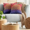 thumbnail image 5 of Ambesonne Ethnic Throw Pillow Cover 2 Pack, Eastern Art, 16", Scarlet Blue, 5 of 7