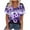 Purple, variant on JTZGDY Fashion Oversized T-Shirts for Women Dressy Casual Vintage Floral Printed Summer Short Sleeve V Neck Graphic Tees Lightweight Soft Cotton Pullover Tops Yellow#02 S