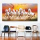 thumbnail image 5 of Pintura de caballo, obra de arte, artesanía, decoración de pared, impresión para sofá, fondo, dormitorio, estilo A 60X30CM, 5 of 7