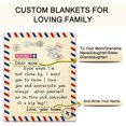 thumbnail image 2 of LHSHID Custom Blanket for Mom Personalized to My Mom from Daughter Son Letter Throw Blanket for Couch Bed Sofa Mothers Day Birthday Gifts 40"x50", 2 of 6