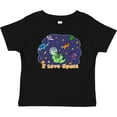 thumbnail image 3 of Inktastic I Love Space Cute Dinos and Planets Boys or Girls Baby T-Shirt, 3 of 5