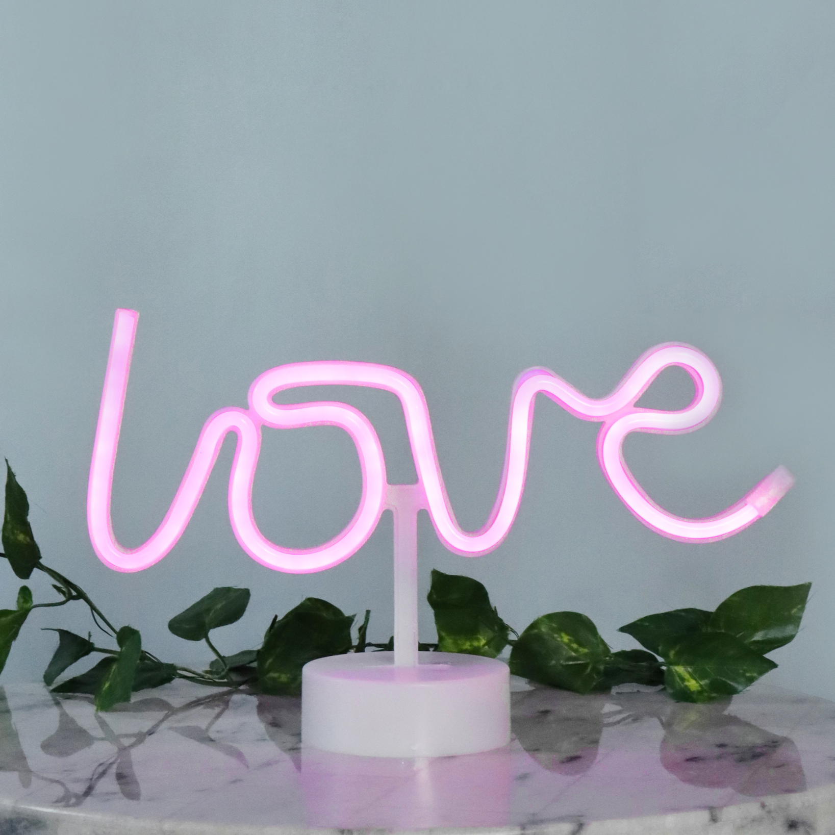 EZ-Illuminations Indoor Battery Operated Pink LED Neon-Style Love Light, with Built-in Timer - image 4 of 8