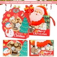 thumbnail image 3 of Deaog 10 Pcs 3D Christmas Goody Gift Paper Boxes with Handles for Holiday Xmas, School Classroom Party Favor Supplies, Candy Treat Cardboard Cookie Boxes for Gift Giving (Santa), 3 of 9