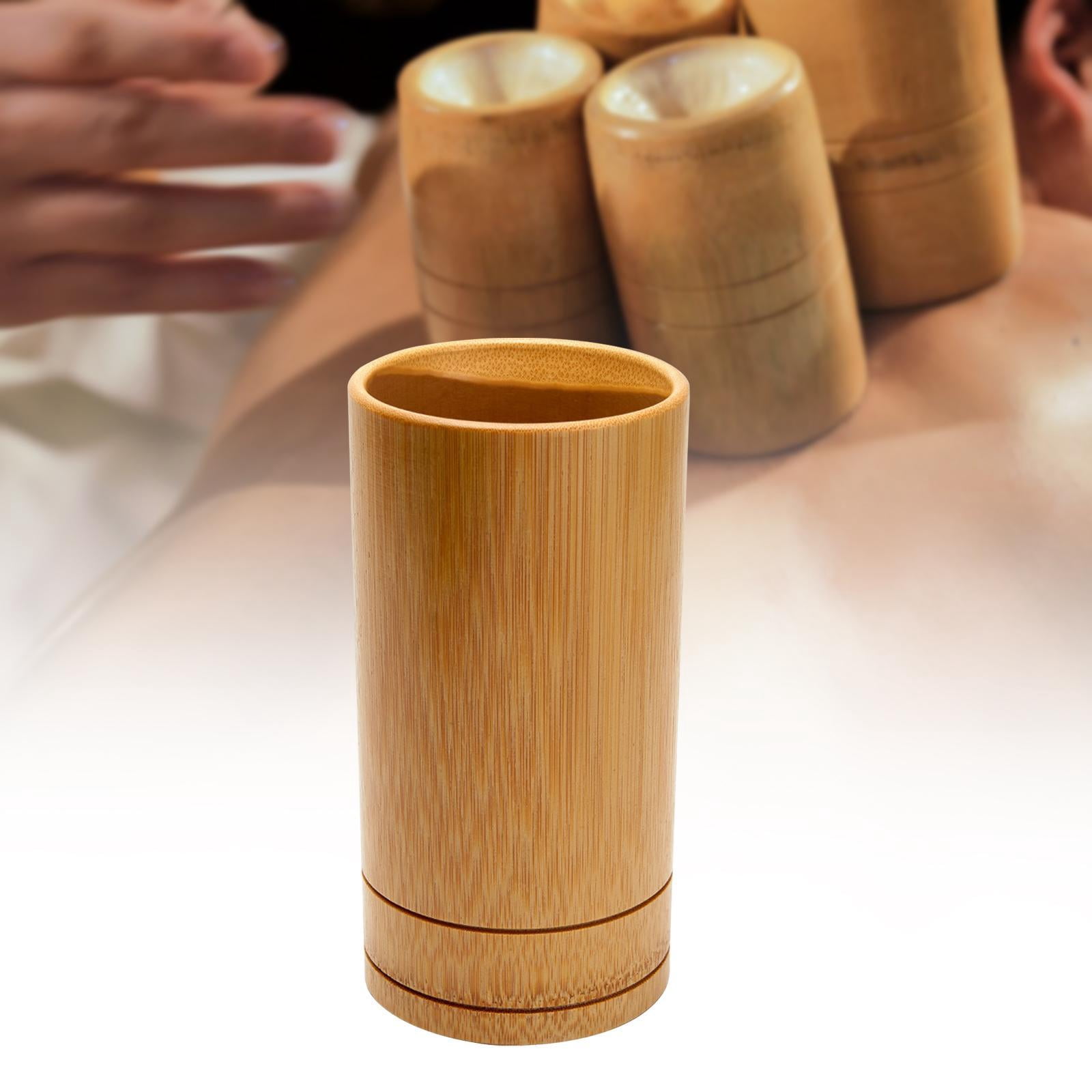 TOOYFUL Bamboo Massage Sticks Massage Gua Sha Tools Beauty Salon Bamboo Guasha Tool Massage and Relaxing Massager Tool for Waist Neck Holder 20x10cm