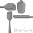 thumbnail image 4 of Ensemble de Spatules en Silicone 4 Pièces, Spatules en Caoutchouc de Cuisson Anti-Rayures Résistantes à la Chaleur avec Noyau en Acier Inoxydable, Gris, 4 of 4