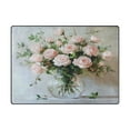 thumbnail image 2 of BZSMCE Vintage Area Rugs Blooming Blush Roses Creative Area For Home, 2 of 7
