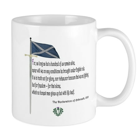 

CafePress - Declaration Of Arbroath Mug - Ceramic Coffee Tea Novelty Mug Cup 11 oz