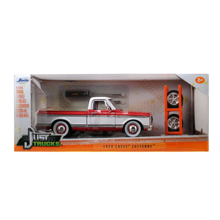 Jada 97191R 1972 Chevrolet Cheyenne Red White Pickup Truck Just