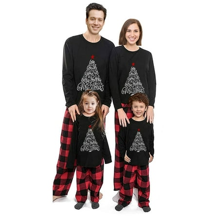 

Christmas Family Pajamas Holiday Christma Pajama Family Matching Pjs Set Cute Sleepwear Deer Xmas Jammies for Couples Youth