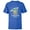 Royal, variant on The Mandalorian Grogu with Frog Curious Child - Short Sleeve T-Shirt for Kids - Customized-Navy