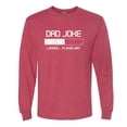 thumbnail image 2 of Wild Bobby,Dad Joke Loading Hilarious Funny Dad Granpa Daddy, Father's Day, Men Long Sleeve Shirt, Vintage Heather Red, 2XL, 2 of 3