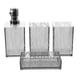 thumbnail image 1 of 1 Set Bathroom Kit Shampoo Hand Dispenser Toothbrush Cup Refillable, 1 of 5