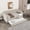 Light Beige, variant on Twin Size Upholstered Daybed with Trundle and USB Charging Design, Velvet Sofa Bed Frame, American Design, Pull Out Guest Bed, No Box Spring Needed, Bedroom Daybed, Light Beige