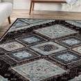 thumbnail image 5 of Geometric Medallion Design Indoor Rug, 8' x 10', Black Grey, 5 of 5