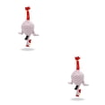 thumbnail image 3 of Ounissouiy Bolsa de basura en forma de pollo, organizador de transporte de lona que no se decolora, soporte de clasificación, dispensador de bolsas de Rosado 2piezas Ounissouiy CBP194033, 3 of 6