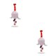 thumbnail image 3 of Matsuzay Bolsa de basura en forma de pollo, clasificación hecha a mano, reutilizable, a prueba de polvo, dispensador de bolsas, accesorios para el hogar Rosado 2piezas Matsuzay CBP194033, 3 of 6