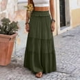 thumbnail image 5 of Sentmoon Maxi Skirts Elastic Waist Athletic Skirts Women Casual Solid Color with Pockets Regular Fit Skorts for Women for Summer and Hot Weather S-2XL, 5 of 6