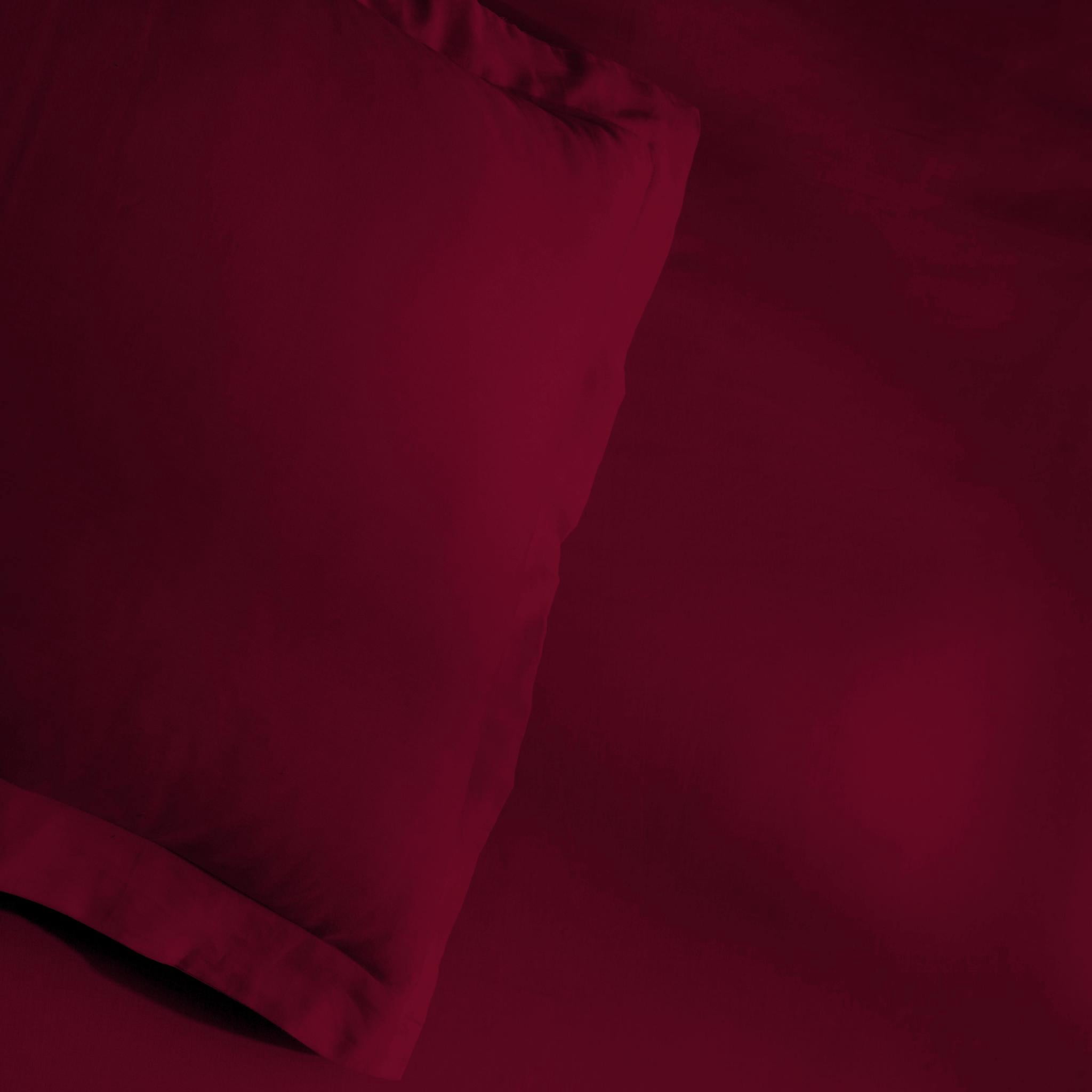 Superior Egyptian Cotton 300 Thread Count Duvet Cover Set, King/ Cal King, Burgundy