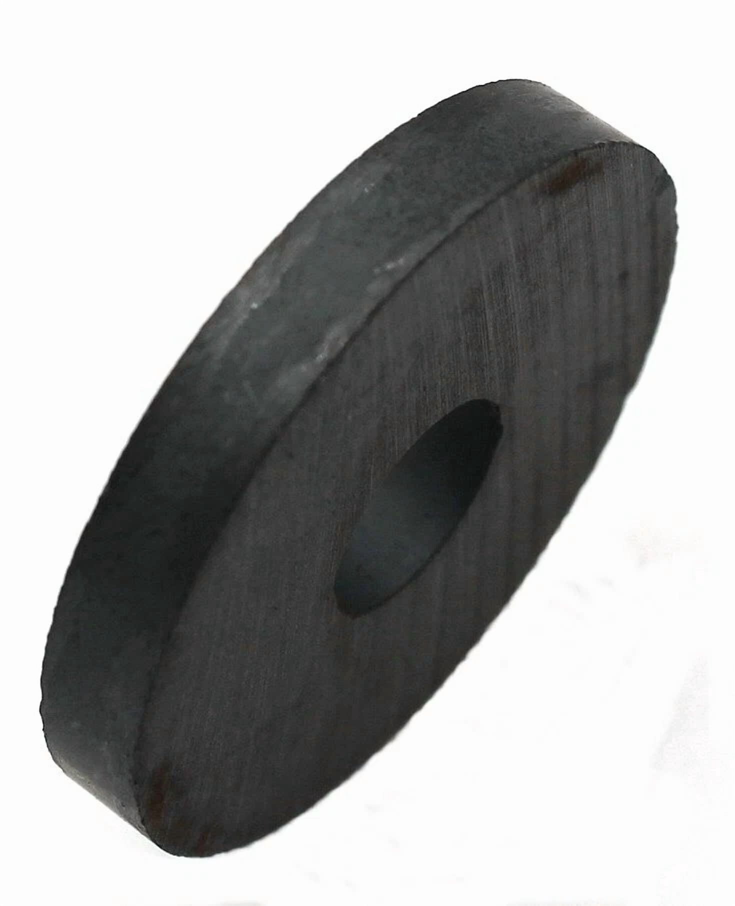 Round Ring Magnet 1-1/4" Od, 3/8" Id, 3/16" Thick - Lot Of 10