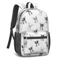 thumbnail image 2 of Chihuahua Grayscale White Pattern 17" School Backpacks for Teens,Waterproof Oxford Fabric,S-Shape Padded Straps for School,Travel,Hiking,Camping, 2 of 6