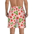 thumbnail image 3 of Kdxio Strawberries Pattern Mens Casual Shorts - Drawstring Summer Beach Sports Shorts for Men, 3 of 9