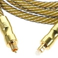thumbnail image 3 of UPOUART Câble Audio Fibre Optique Fibre PMMC Dorée - Compatible 1ensemble, 3 of 6