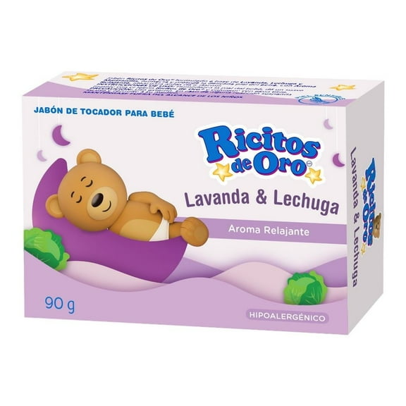 Jabón de tocador Ricitos de Oro lavanda y lechuga 90 g