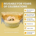 thumbnail image 2 of Birthday Candle Holder Celebration Stadium, Reusable White Aluminum Material, Dining Room, 2 of 9