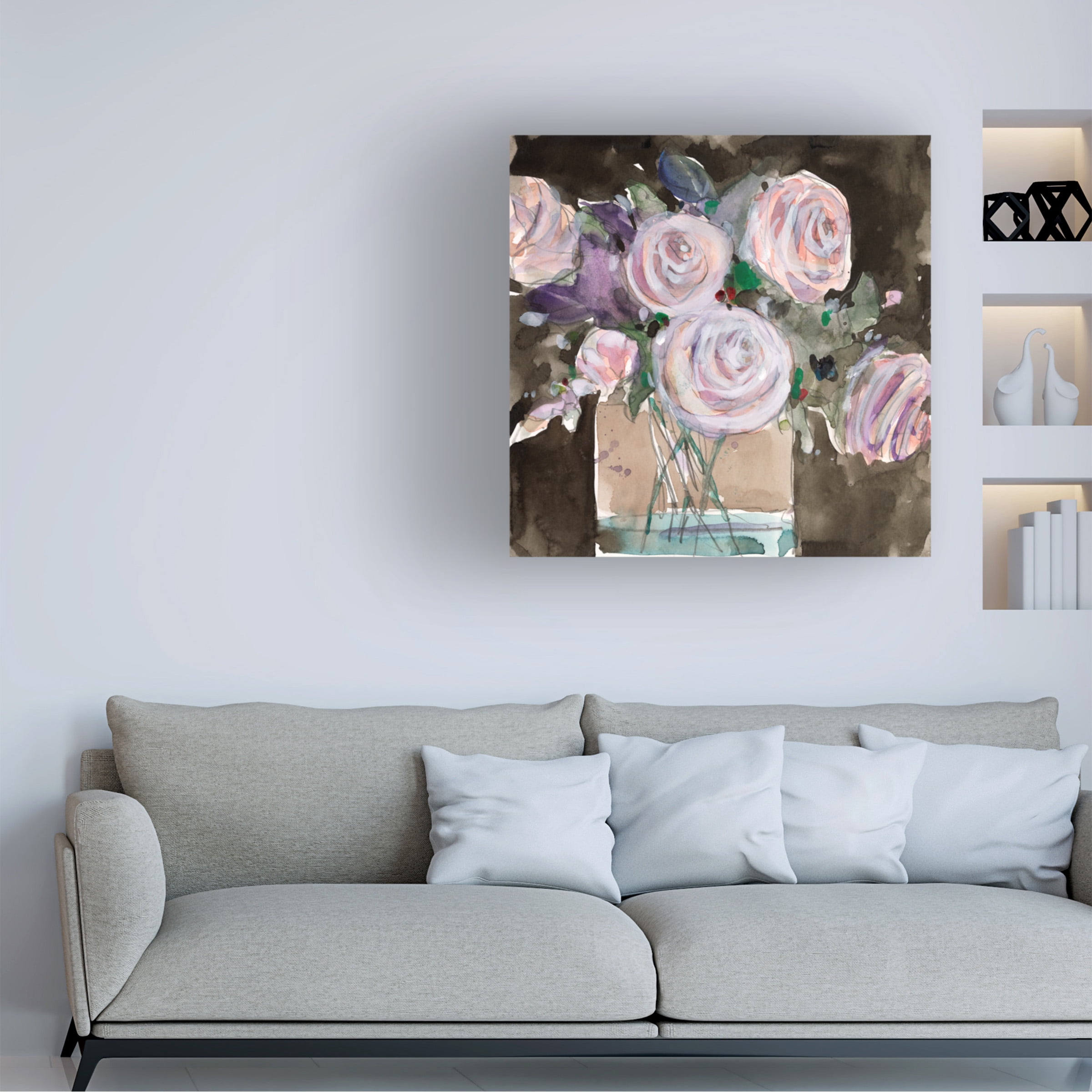 Samuel Dixon 'Rose Clippings II' Canvas Art