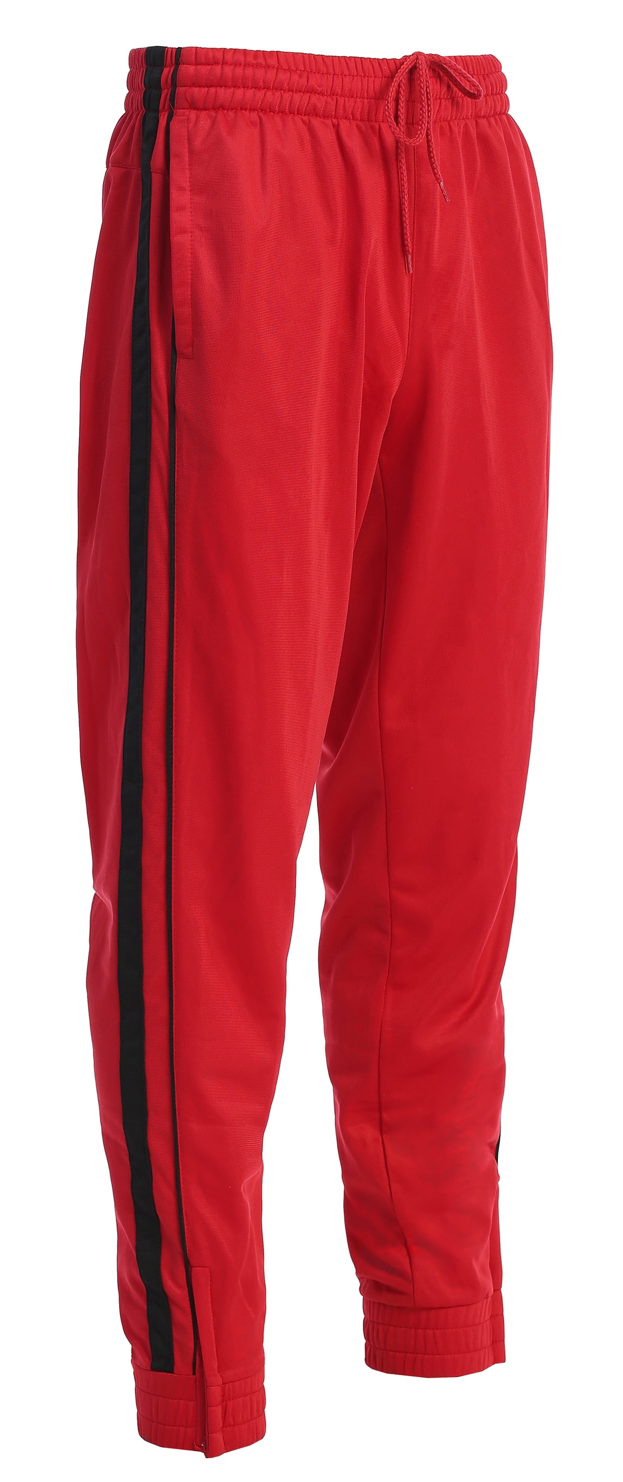 Gioberti Mens Athletic Track Pants With Ribbed Zipper Ankle Cuff ...