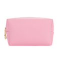 thumbnail image 1 of Bolsa de cosméticos para mujer, de poliuretano, portátil, cuadrada, impermeable, bonita bolsa de viaje para guardar artículos de aseo, 1 of 5