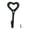 1pcs, variant on 4X Cast Iron Heart Hooks Heart-shaped Hook Retro Iron Hooks