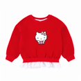 thumbnail image 3 of Hello Kitty primavera y otoño nuevo suéter para niños niñas dibujos animados manga larga Top puro algodón pantalones cómodos ropa para niños, 3 of 5