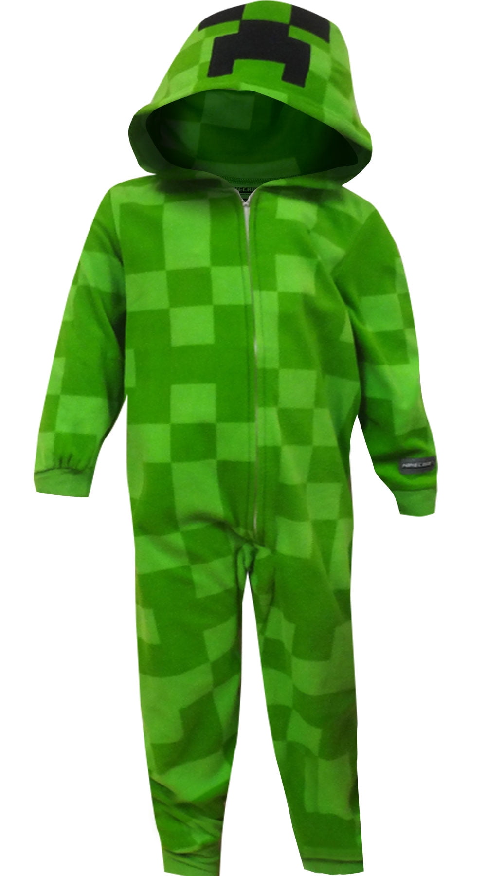 Minecraft Creeper Blanket Sleeper Pajama With Hood 