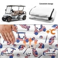 thumbnail image 6 of XYZCANDO Golf Cart Seat Covers with Pockets with 4 Front Pockets, Compatible with Golf Carts Sports Golf Cart Cushion Covers(Flag Golf), 6 of 8